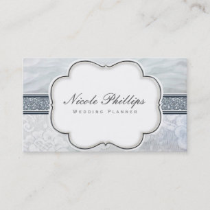 Heavenly Ruffles & Lace Wedding Chic Business Card