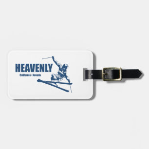 Heavenly Ski Resort California Nevada Skier Luggage Tag