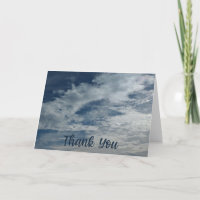 Heavenly Sky Thank You 5x7 Folded Card