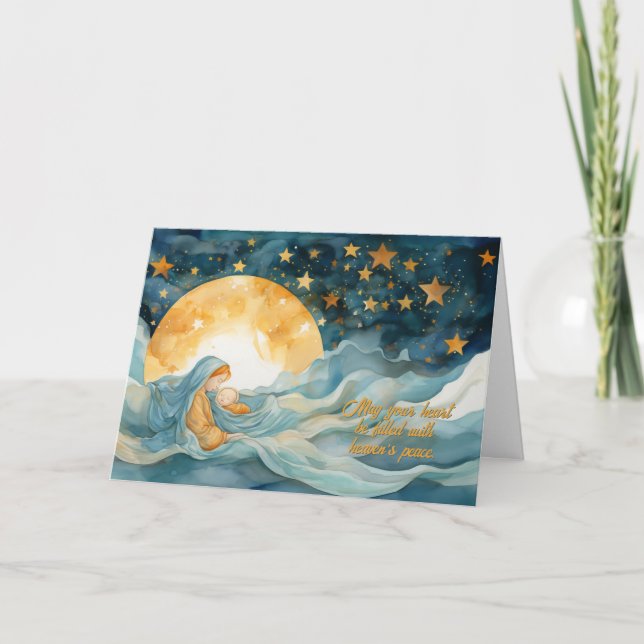 Heavenly Sleep Christmas Card (Front)