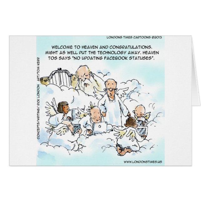 Heavenly Social Media Funny (Front Horizontal)