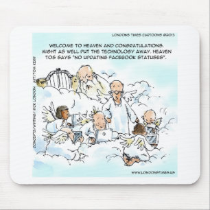 Heavenly Social Media Funny Mouse Mat