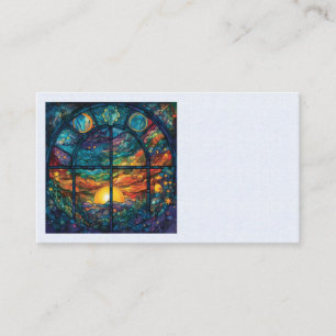 Heavenly Stained Glass Artwork Business Cards