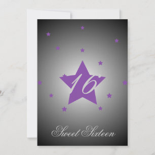 Heavenly Star Sweet Sixteen-Customise Invitation