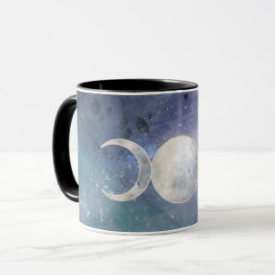 Heavenly Universe Triple Moon Goddess Moonstone Mug
