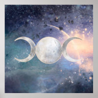 Heavenly Universe Triple Moon Goddess Moonstone