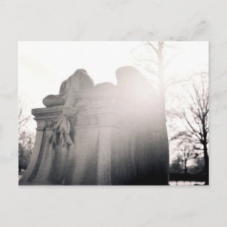 heavenly weeping angel postcard