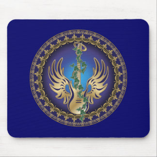 Heavenly Winged Guitar Mouse Mat