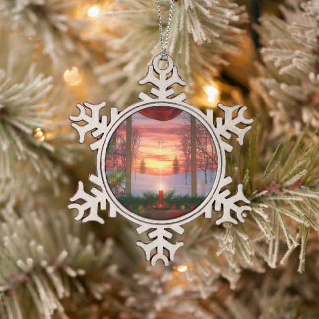 Heaven's Dayspring Christmas Snowflake Ornament (Tree)