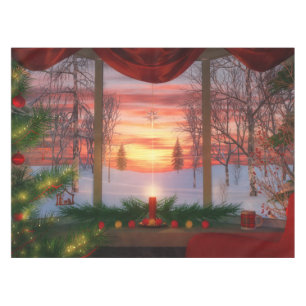 Heaven's Dayspring Christmas Tablecloth