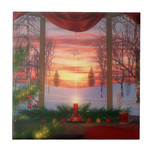 Heaven's Dayspring Christmas Tile / Trivet
