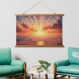 Heavens Declare the Glory: God & Creation Verse Hanging Tapestry