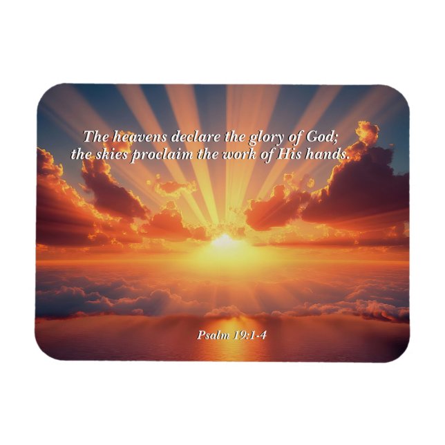 Heavens Declare the Glory: God & Creation Verse Magnet (Horizontal)