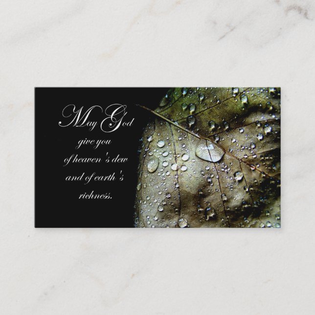 Heaven's Dew Business Cards (Front)