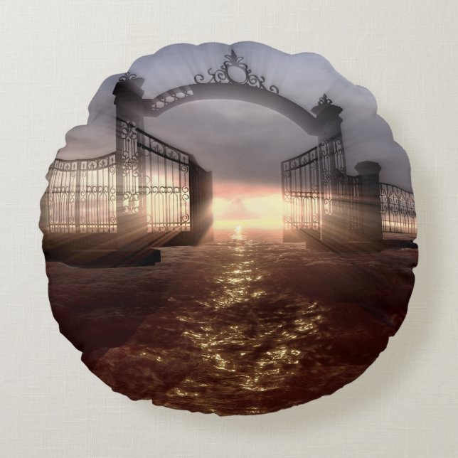 Heavens Gate Round Cushion (Front)