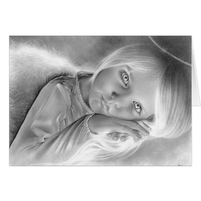 Heaven's Little Angel Card (Front Horizontal)