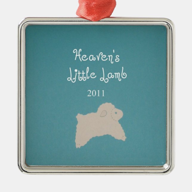 Heaven's Little Lamb 2011 Metal Tree Decoration (Front)