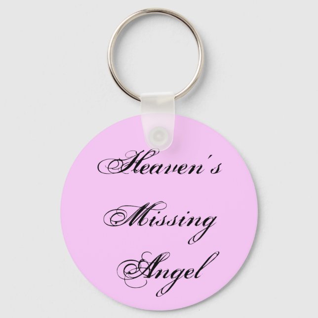 Heaven's Missing Angel Keychain (Front)