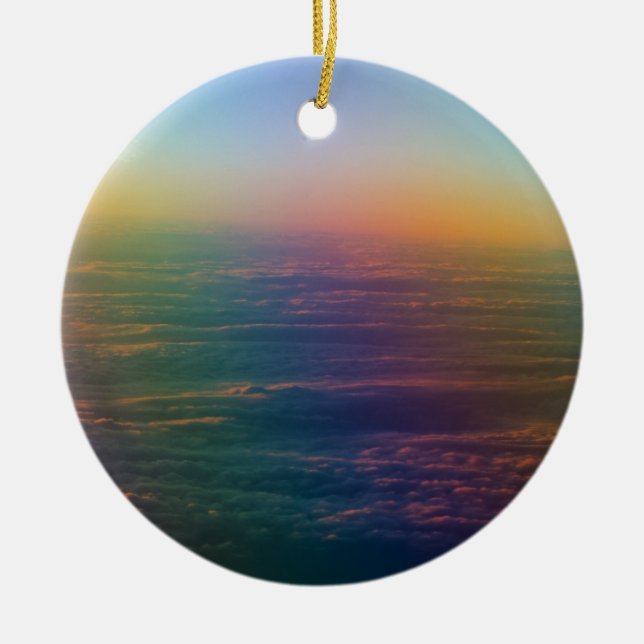Heaven's Rainbow Ceramic Tree Decoration (Front)