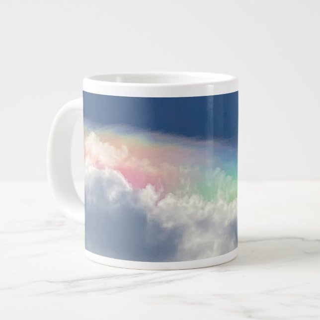 Heaven's Rainbow  Large Coffee Mug (Front Left)