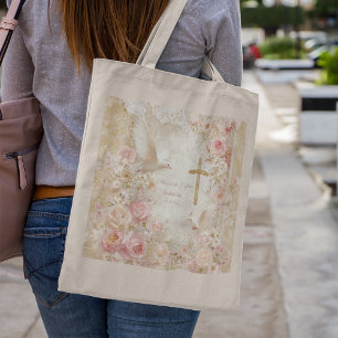 Heaveny Blush & Gold Quince, custom Tote Bag
