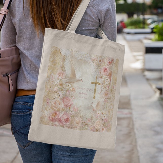 Heaveny Blush & Gold Quince, custom Tote Bag (Creator Uploaded)