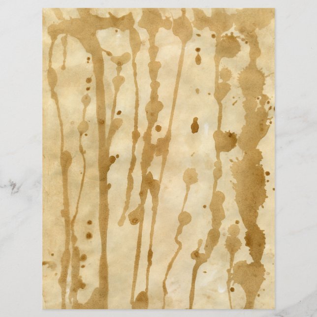 Heavily Coffee Stained Parchment Letterhead (Front)