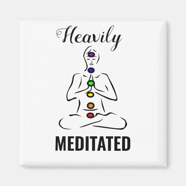 Heavily Meditated Chakra Meditation Magnet (Front)