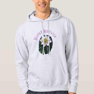 Heavily Meditated Funny Lotus Hoodie