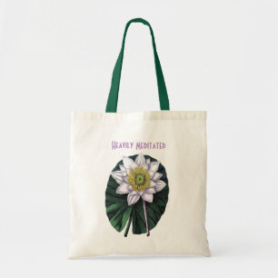 Heavily Meditated Funny Lotus Tote Bag
