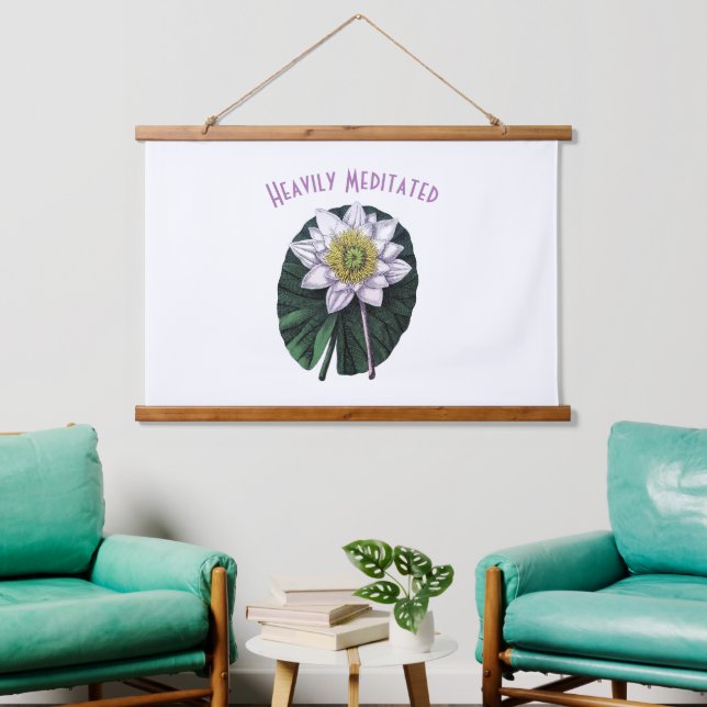 Heavily Meditated Funny Louts Hanging Tapestry (Living Room)