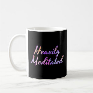 Heavily Meditated Pink Mauve Aqua Blue             Coffee Mug