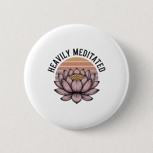 Heavily Meditated Spiritual Yoga _3 6 Cm Round Badge