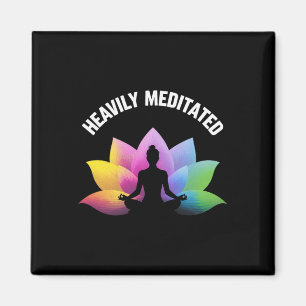 Heavily Meditated Yoga Lotus Relax Lance Zen Spiri Magnet