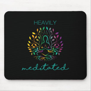 Heavily Meditated Yoga Meditation Mouse Mat