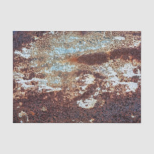 Heavily Rusted Metal Pattern Tissue Paper