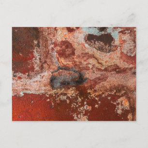 Heavily Rusted Metal Surface with Texture Postcard