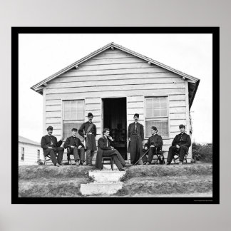 Heavy Artillery Officers at Fort Totten, DC 1865 Poster