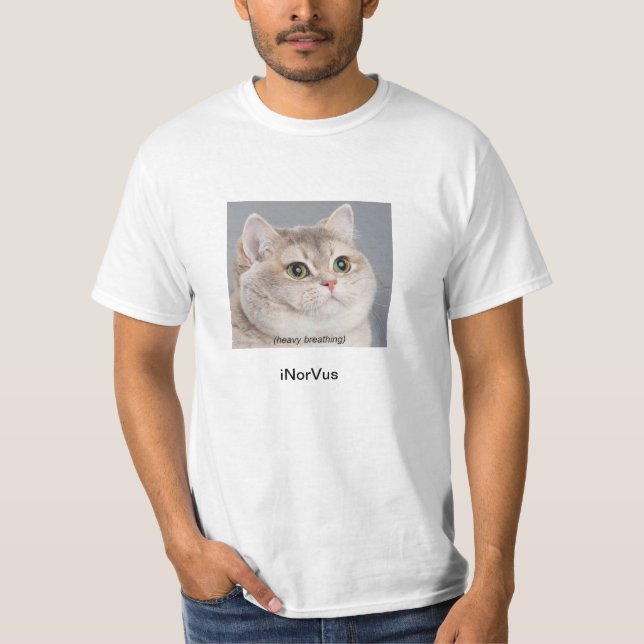 Heavy Breathing Cat Shirt (Front)