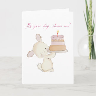 Heavy cake, happy heart holiday card
