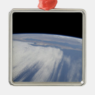Heavy cloud cover over the Pacific Ocean Metal Tree Decoration