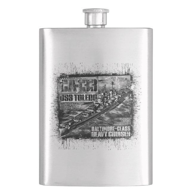 Heavy cruiser Toledo Hip Flask (Front)