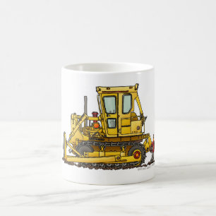 Heavy Duty Bulldozer Dirt Mover Construction Mugs