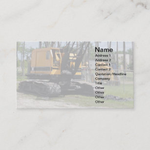 Heavy Machinery Business Cards | Zazzle UK