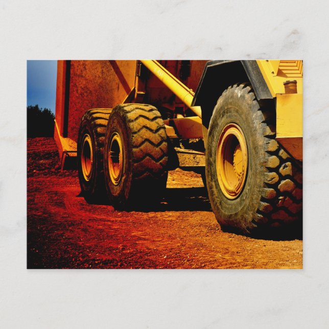 heavy duty construction equipment postcard (Front)