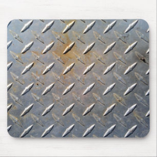 Heavy Duty Diamond Plate Steel Graphic Mouse Mat