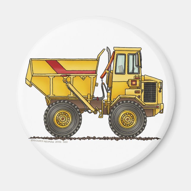 Heavy Duty Dump Truck Construction Magnets (Front)