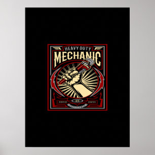 heavy duty mechanic poster