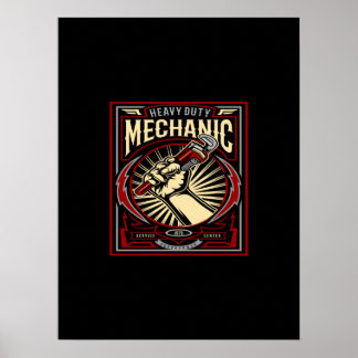 heavy duty mechanic poster