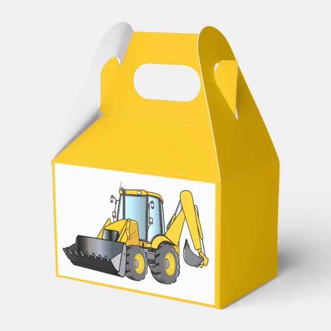 Heavy Equipment: Backhoe Favour Box (Front Side)